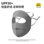 [fishbone support + full face sun protection] - light gray