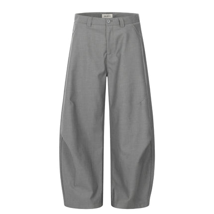 11Kn American Retro Scimitar Pants Stereo Cutting Pleated Casual Loose Men's and Women's Cleanfit Simple Pants
