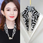 Black and White Rose / Peanut buckle-55cm
