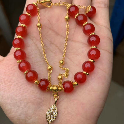 Imitation Hetian Yu bracelet female ins niche design non-fading retro light luxury temperament bracelet girlfriends gift Bai match