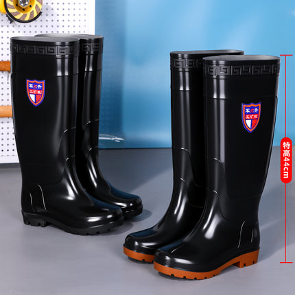 Men's Rain Boots with Integrated Design, Waterproof, Non-Slip, Available in Multiple Heights, Suitable for Labor Protection, Industrial and Mining Use, Rubber Shoes, Men's Water Boots, Work Shoes