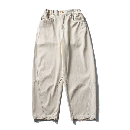 Black Fleet American Retro Small Curved Knife-Style Washed Casual Pants Unisex Loose Straight-Leg Long Pants Workwear