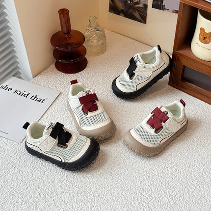 Children's sneaker 2025 Summer New Girls Biscuit Shoes Baby Board Shoes Soft Bottom Boys' Breathable Mesh Shoes Lightweight