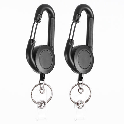 New Easy-pull buckle retractable spring backpack water bottle buckle belt back clip key chain portable anti-lost easy-pull hanging buckle