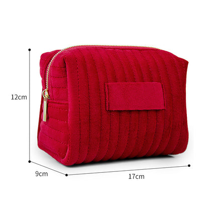 Amazon's Popular Cosmetic Bag, Velvet Velvet Large-Capacity Cosmetic Storage Bag, Travel Portable Bag, Can Be Customized