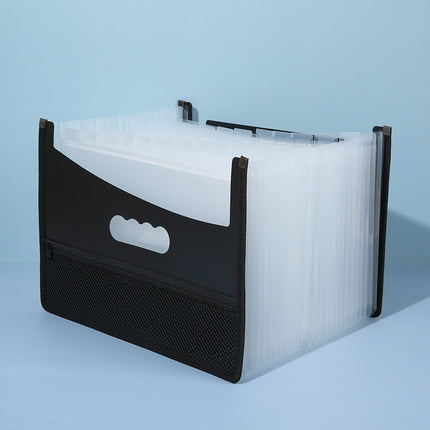 Accordion File Folder with 13/25 Compartments for Student Test Paper Classification, Edge-Bound Portable Document Bag, Test Paper Storage Bag