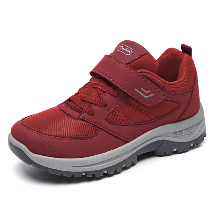 Summer New Walking Shoes for Middle-Aged and Elderly Mothers, Velcro Sneakers, Wholesale Hiking Sole Sneakers for Women