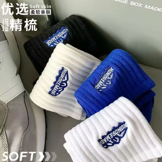 Men's Thick Cotton Socks for Autumn and Winter, Trendy Sports Mid-Calf Socks, Snow Mountain Socks, Cold-Resistant