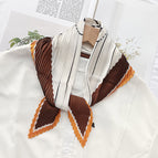 L024-117-03 coffee / 70cm wrinkled square towel