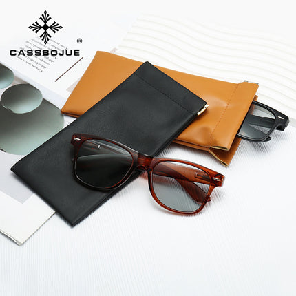 New pu leather glasses bag elastic female force opening and closing manufacturers wholesale sunglasses sunglasses storage set glasses storage men