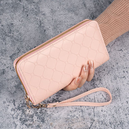 Factory New Wallet Korean Style Cute Long Coin Purse Large Capacity Women Multi Card Zipper Handheld Mobile Phone Bag for Women