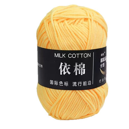Yimian 4-Strand Milk Cotton Medium Thick Wool Ball Wholesale Crochet Shoe Doll Sweater Hand-Knitted DIY Material Package