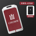 Silver single shell red crown