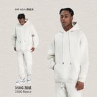 Sweatshirt (hooded style)-oatmeal gray / S