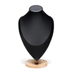 Solid Wood Portraits Large Black Leather