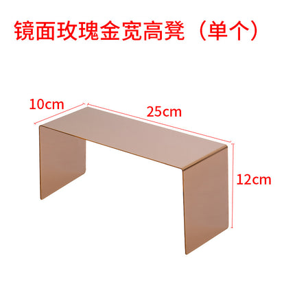 Clothing Store, Shoe Store, and Bag Display Props, High and Low Models, Stainless Steel Shoe and Bag Display Racks, Hot-Selling Cross-Border Items