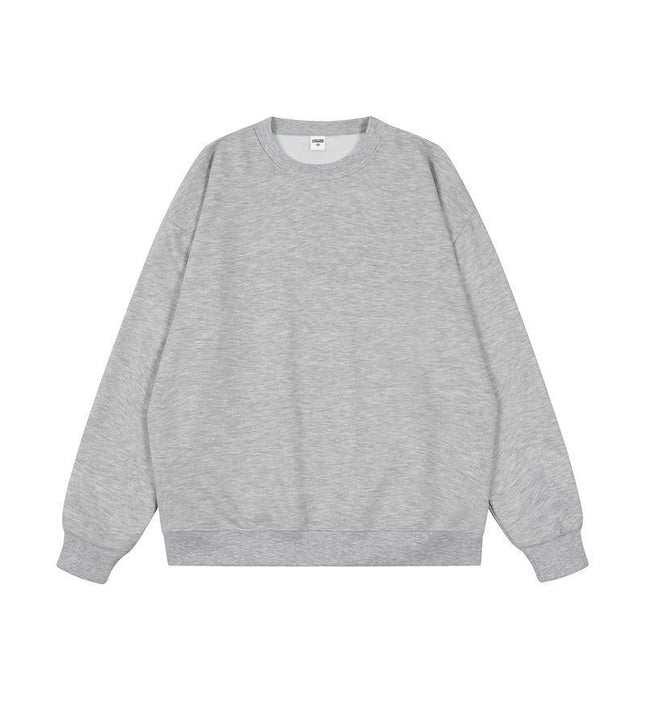 American Trendy Brand 350g Heavyweight Pure Color Casual Hooded Sweatshirt for Men Spring & Fall Pullover Off-Shoulder Hoodie Tops for Women Wholesale