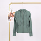 Mysterious green hooded jacket / 10/XXL