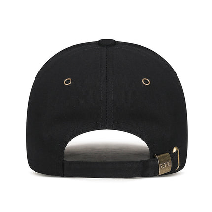 Baseball Cap for Men, New Spring/Summer Trendy Korean Style Embroidered Versatile Hard-Brimmed Large Brim Sun Protection Visor Cap