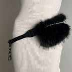 crocodile rhinded buckle black / 110cm