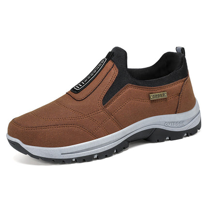 Men's Shoes 2026 Summer New Model Cross-Border Direct Shipping Solid Color Versatile Casual Shoes Hiking Shoes Soft Sole Korean Style Casual Walking Shoes