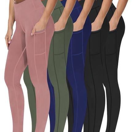 Five Piece Set of Oversized Sports Leggings for Women'S9 Po
