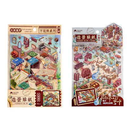 Mr. Mo Yan's New 3D Landscape Stickers Kaleidoscope Series Fun Original DIY Stress-Relief Stickers