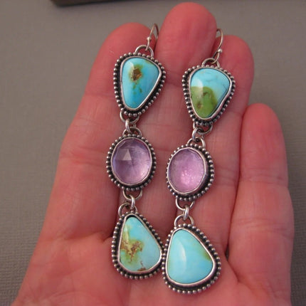 Wish New Hot Selling Women's Earrings European and American Retro Exaggerated Simple Fashion Jewelry Women's Earrings