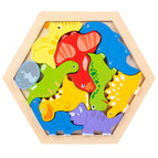 Hexagonal creative puzzle (Dinosaur World)