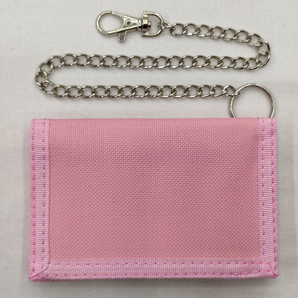 Folding anti-theft chain men's coin purse cross-border black three-fold small wallet zipper key chain card pocket