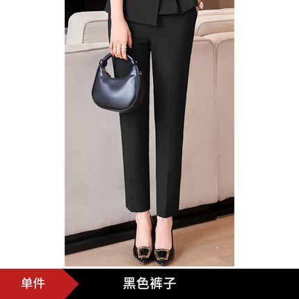 Business wear suit women's summer thin summer elegant goddess fan Gao end hotel front desk workwear suit overalls