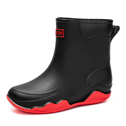 Cross-Border Rain Boots for Women 2025 German Mid-Calf Chelsea Outdoor Waterproof Work Men's Rubber Shoes Waterproof and Non-Slip