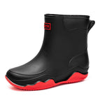 black and red single-layer shoes / 38
