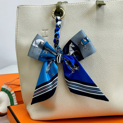 High-grade Handbag Handle Ribbon Bag Handle Handle Accessories Silk Scarf Handbag Tie Bag with Decorative Ribbon Pendant