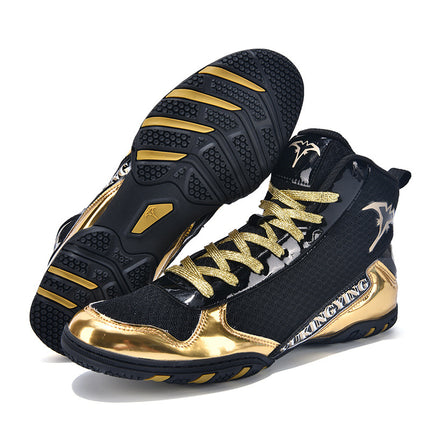 Weightlifting Shoes2025 Large Size Boxing Shoes Cross-Border High-Top Men's Summer Letter Drop Shipping