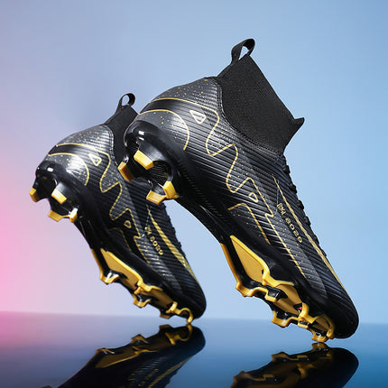Cross-border Ronaldo Messi Assassin 15 Children's High-top Football Shoes Male Teenagers Adult Long Broken Nail Training sneaker
