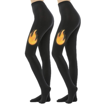 Cross-Border Amazon 200D Fleece-Lined Thickened Pantyhose Autumn and Winter Cold-Proof Warm Leg-Slimming Magic Stockings in Multiple Sizes for Women