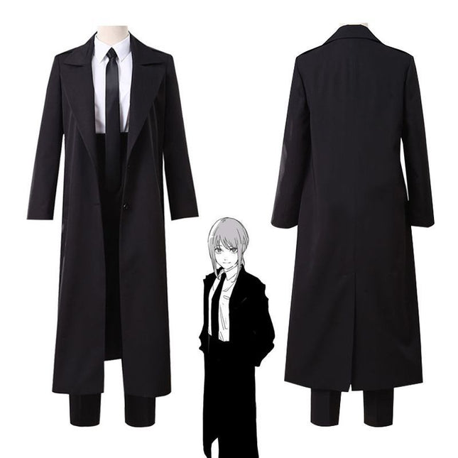 Chainsaw Man Marchma cos Suit Chain Saw Man Long Trench Coat Devil Hunter Pava cosplay Anime Suit Suit