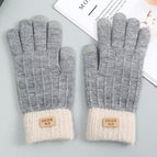 Vertical gloves-grey