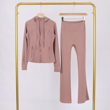Lulu Df Stand-Up Collar Jacket Short Coat Tight-Fitting Stand-Up Collar Stretch Jacket with Gold Zipper Fitness Yoga Wear