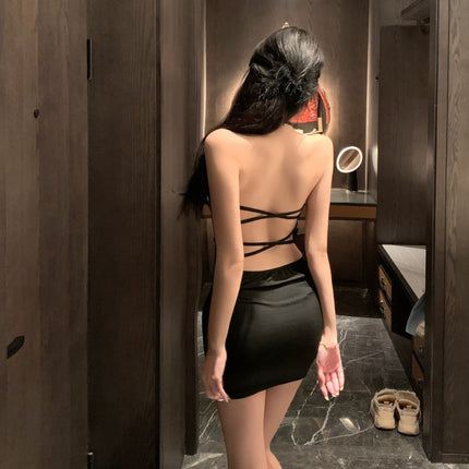 Lemon Story Sexy Lingerie Sexy Uniform Temptation Pajamas Pure Desire Small Breasts Show Big Nightclub Hip Skirt 8056
