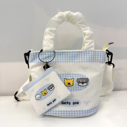 In-Stock New Small Cloth Bag Ins Cute Cartoon Women's Summer Cloth Bag Handbag Casual Tote Bag Upgrade