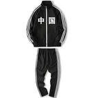 Black chinese suit / S