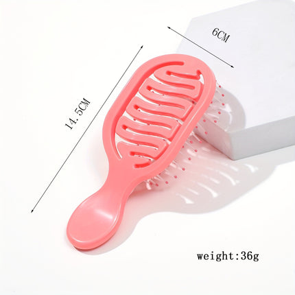 Ribs Comb for High Crown Volume, Wholesale, Household, Mini, Portable, Women's Hollow-Out Hair Smoothing and Styling Massage Comb