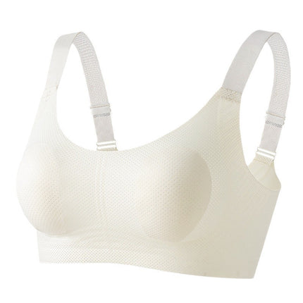 plus size Underwear Women's Ultra-thin Large Chest Small Full Cup Breast Anti-sagging No Mark Cool Breathable Bra