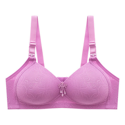Factory Cross-border Exclusive for plus size Women Thin Bra without Steel Rings Comfortable Gather Breathable Bra Underwear Bra