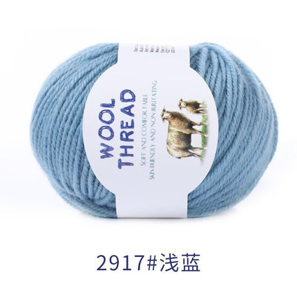 Cross-Border Wholesale Merino Wool Thread Handmade Stick Needle Hand Knitted Sweater Wool Pants Jacket Hat Scarf Shawl Thread