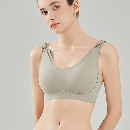 Breastfeeding Bra plus size New Anti-rising Milk High-elastic Parm Anti-sagging Pregnant Women Breastfeeding Underwear Pregnant Women's Bra