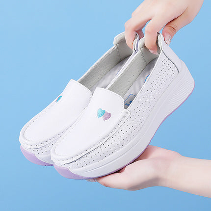 Nurse Shoes for Women, Summer Non-Slip Thick-Soled Casual Soft-Soled Shoes That Are Comfortable and Breathable for Medical Work, in Stock for Dropshipping