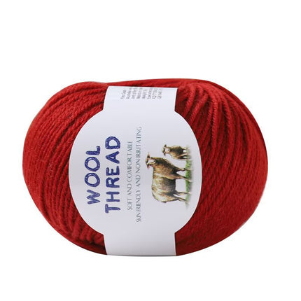 Cross-Border Wholesale Merino Wool Thread Handmade Stick Needle Hand Knitted Sweater Wool Pants Jacket Hat Scarf Shawl Thread